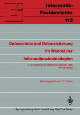 Spies |  Datenschutz und Datensicherung im Wandel der Informationstechnologien | Buch |  Sack Fachmedien