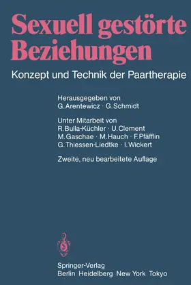Arentewicz / Schmidt |  Sexuell gestörte Beziehungen | Buch |  Sack Fachmedien