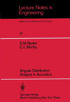 Morfey / Baxter |  Angular Distribution Analysis in Acoustics | Buch |  Sack Fachmedien