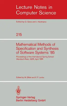 Jantke / Bibel |  Mathematical Methods of Specification and Synthesis of Software Systems '85 | Buch |  Sack Fachmedien
