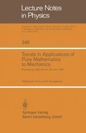 Kröner / Kirchgässner |  Trends in Applications of Pure Mathematics to Mechanics | Buch |  Sack Fachmedien