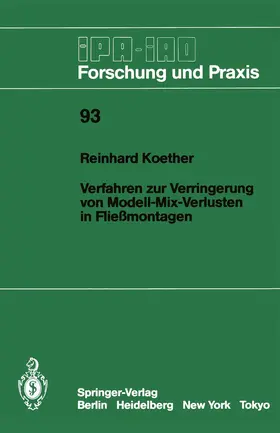 Koether |  Verfahren zur Verringerung von Modell-Mix-Verlusten in Fließmontagen | Buch |  Sack Fachmedien
