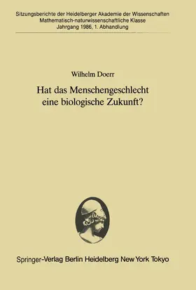 Doerr |  Hat das Menschengeschlecht eine biologische Zukunft? | Buch |  Sack Fachmedien