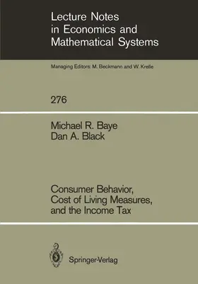 Baye / Black |  Consumer Behavior, Cost of Living Measures, and the Income Tax | Buch |  Sack Fachmedien