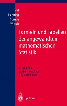 Graf / Henning / Stange |  Formeln und Tabellen der angewandten mathematischen Statistik | Buch |  Sack Fachmedien