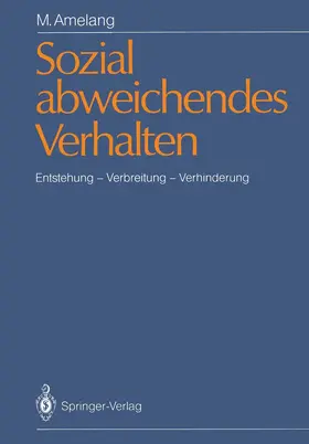 Amelang |  Sozial abweichendes Verhalten | Buch |  Sack Fachmedien