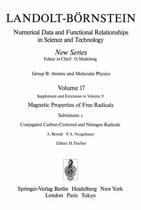 Berndt / Neugebauer |  Conjugated Carbon-Centered and Nitrogen Radicals / Konjugierte Kohlenstoff- und Stickstoff-Radikale | Buch |  Sack Fachmedien