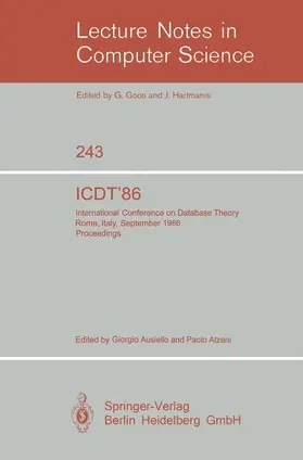 Atzeni / Ausiello |  ICDT'86 | Buch |  Sack Fachmedien