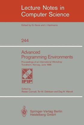 Conradi / Wanvik / Didriksen | Advanced Programming Environments | Buch | 978-3-540-17189-8 | sack.de