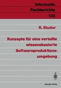 Studer |  Konzepte für eine verteilte wissensbasierte Softwareproduktionsumgebung | Buch |  Sack Fachmedien