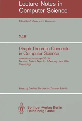 Schmidt / Tinhofer |  Graph-Theoretic Concepts in Computer Science | Buch |  Sack Fachmedien