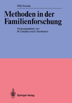 Nordmann / Cierpka | Methoden in der Familienforschung | Buch | 978-3-540-17462-2 | sack.de