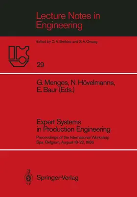 Menges / Baur / Hövelmanns |  Expert Systems in Production Engineering | Buch |  Sack Fachmedien