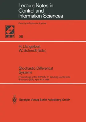 Schmidt / Engelbert |  Stochastic Differential Systems | Buch |  Sack Fachmedien
