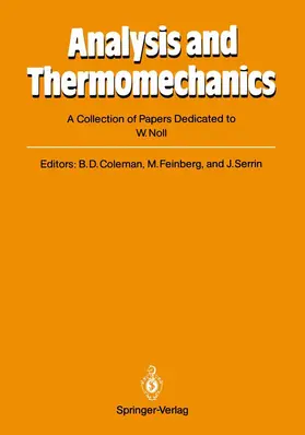 Coleman / Feinberg / Serrin |  Analysis and Thermomechanics | Buch |  Sack Fachmedien