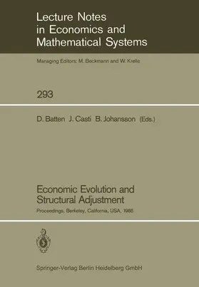 Batten / Casti / Johansson |  Economic Evolution and Structural Adjustment | Buch |  Sack Fachmedien