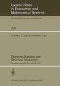Batten / Johansson / Casti |  Economic Evolution and Structural Adjustment | Buch |  Sack Fachmedien