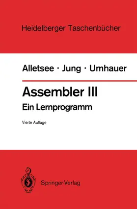 Alletsee / Jung / Umhauer |  Assembler III | Buch |  Sack Fachmedien
