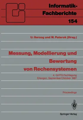 Paterok / Herzog |  Messung, Modellierung und Bewertung von Rechensystemen | Buch |  Sack Fachmedien