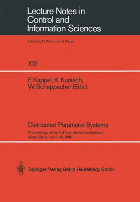 Kappel / Kunisch / Schappacher |  Distributed Parameter Systems | Buch |  Sack Fachmedien