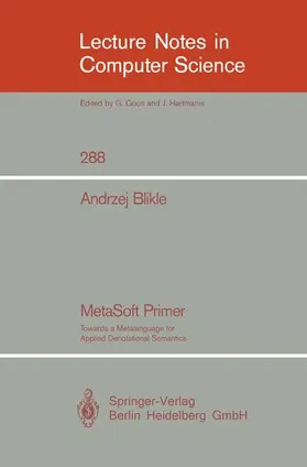 Blikle / Brauer / Barstow |  MetaSoft Primer | Buch |  Sack Fachmedien