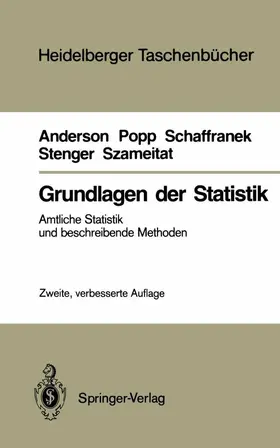 Anderson / Popp / Schaffranek |  Grundlagen der Statistik | Buch |  Sack Fachmedien