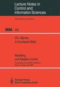 Kurzhanski / Byrnes |  Modelling and Adaptive Control | Buch |  Sack Fachmedien