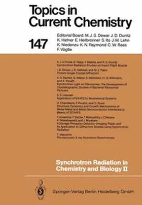 Mandelkow |  Synchrotron Radiation in Chemistry and Biology II | Buch |  Sack Fachmedien