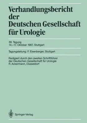 Eisenberger |  Tagung 14.-17. Oktober 1987, Stuttgart | Buch |  Sack Fachmedien