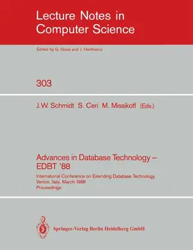 Schmidt / Missikoff / Ceri |  Advances in Database Technology - EDBT '88 | Buch |  Sack Fachmedien