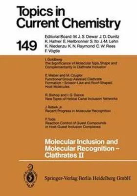 Weber |  Molecular Inclusion and Molecular Recognition — Clathrates II | Buch |  Sack Fachmedien