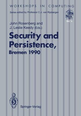 Keedy / Rosenberg | Security and Persistence | Buch | 978-3-540-19646-4 | sack.de