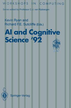 Sutcliffe / Ryan | AI and Cognitive Science ¿92 | Buch | 978-3-540-19799-7 | sack.de