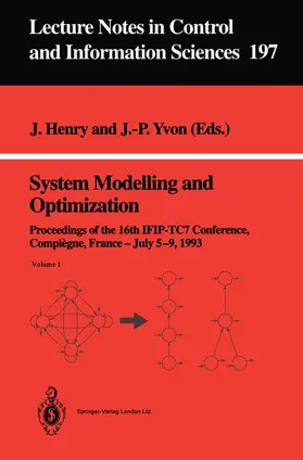 Yvon / Henry |  System Modelling and Optimization | Buch |  Sack Fachmedien
