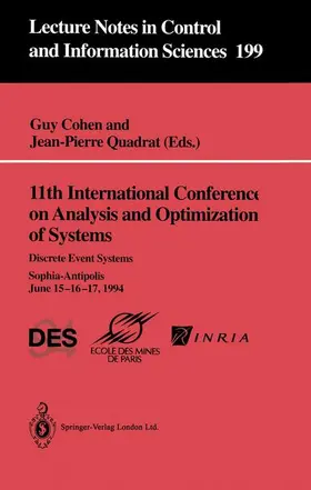 Quadrat / Cohen |  11th International Conference on Analysis and Optimization of Systems: Discrete Event Systems | Buch |  Sack Fachmedien
