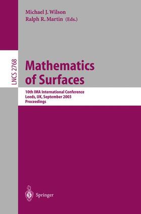 Martin / Wilson | Mathematics of Surfaces | Buch | sack.de