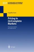 Esser |  Pricing in (In)Complete Markets | Buch |  Sack Fachmedien