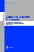 Winkler |  Automated Deduction in Geometry | Buch |  Sack Fachmedien