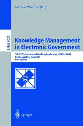 Wimmer |  Knowledge Management in Electronic Government | Buch |  Sack Fachmedien
