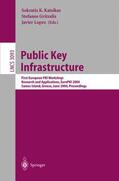 Katsikas / Gritzalis |  Public Key Infrastructure | Buch |  Sack Fachmedien