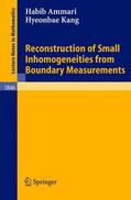 Kang / Ammari |  Reconstruction of Small Inhomogeneities from Boundary Measurements | Buch |  Sack Fachmedien