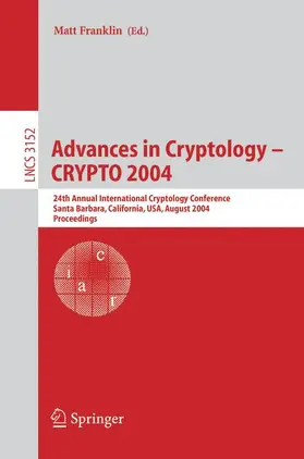 Franklin |  Advances in Cryptology - CRYPTO 2004 | Buch |  Sack Fachmedien