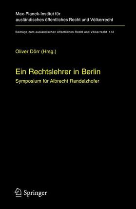 Dörr | Ein Rechtslehrer in Berlin | Buch | 978-3-540-22697-0 | sack.de