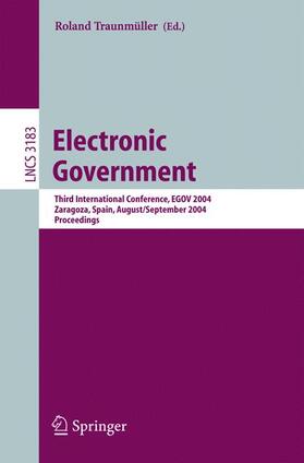 Traunmüller |  Electronic Government | Buch |  Sack Fachmedien