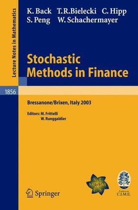 Back / Bielecki / Frittelli | Back, K: Stochastic Methods in Finance | Buch | 978-3-540-22953-7 | sack.de