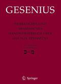 Gesenius / Donner / Meyer |  Gesenius, W: Hebr./aram. Hdwtb./3. Lfg | Buch |  Sack Fachmedien