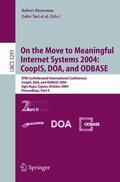 Tari |  On the Move to Meaningful Internet Systems 2004: CoopIS, DOA, and ODBASE | Buch |  Sack Fachmedien