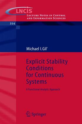 Gil |  Gil, M: Explicit Stability Conditions for Continuous Systems | Buch |  Sack Fachmedien
