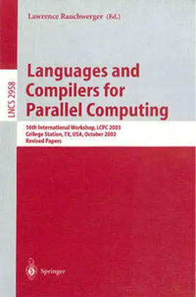 Rauchwerger | Languages and Compilers for Parallel Computing | E-Book | sack.de