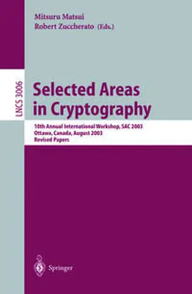 Matsui / Zuccherato | Selected Areas in Cryptography | E-Book | sack.de